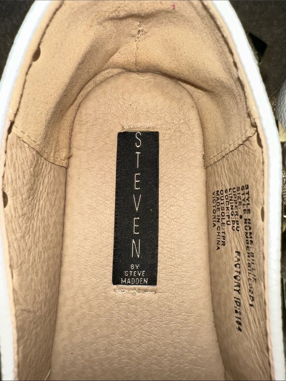 Steven by Steve Madden White Espadrille Flats with Gold Studs